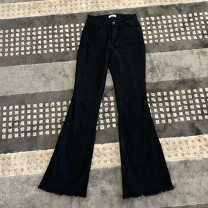 High waisted flare jeans